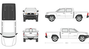 Free vector toyota hilux