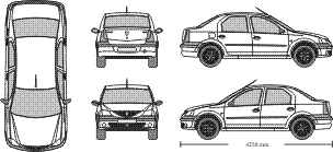 Чертеж рено логан 1 mr-clipart