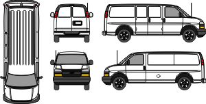 Ford cargo van template #3