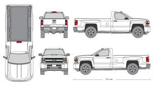 chevy pickup truck clipart