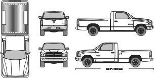 2022 Ram 2500 Template For Design