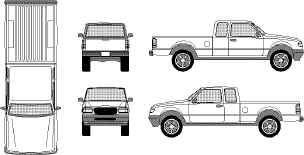 Ford truck 1999 outlines #7