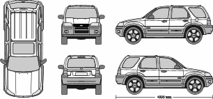 How to replace headlight bulb 2005 ford escape #5