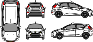 Ford fiesta outlines #8