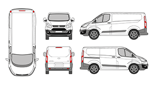 Ford transit graphic template
