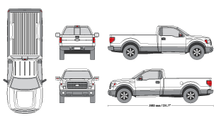 Ford f250 truck wrap template #7