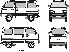Suzuki carry чертеж